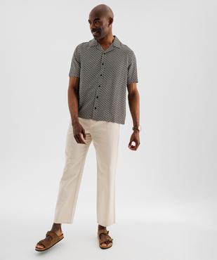 Chemise manches courtes imprimée homme vue6 - GEMO 4G HOMME - GEMO