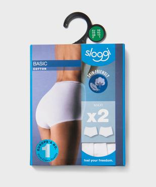 Culotte maxi en coton stretch femme (lot de 2) - Sloggi vue1 - SLOGGI - GEMO