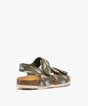 Sandales garçon avec brides en cuir triple scratch vue4 - GEMO 4G GARCON - GEMO