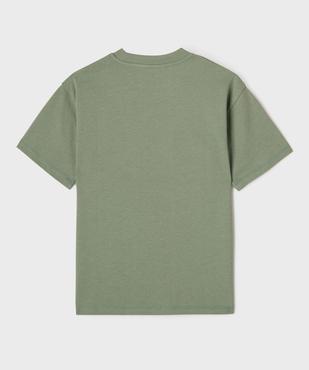 Tee-shirt manches courtes et col rond garçon vue3 - GEMO (JUNIOR) - GEMO