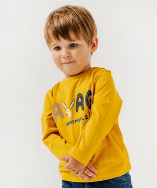 Tee-shirt manches longues avec motif animaux bébé garçon vue6 - GEMO(BEBE DEBT) - GEMO