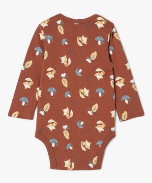 Body manches longues imprimé à col US bébé (lot de 3) vue5 - GEMO 4G BEBE - GEMO