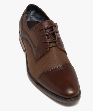 Derbies bimatières à lacets ronds homme  vue5 - GEMO(URBAIN) - GEMO