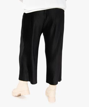 Pantalon femme en maille plissée coupe large vue4 - GEMO (G TAILLE) - GEMO