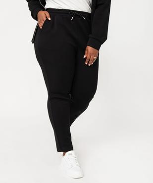 Pantalon en maille avec ceinture élastique femme grande taille vue2 - GEMO(FEMME PAP) - GEMO