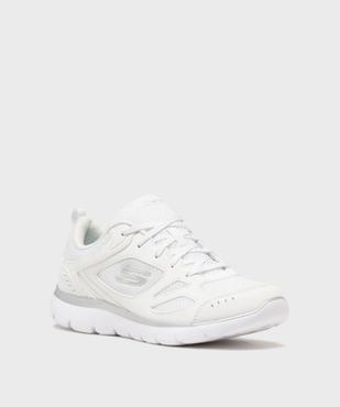 Baskets basses running en mesh avec semelle à mémoire de forme femme - Skechers vue2 - SKECHERS - GEMO