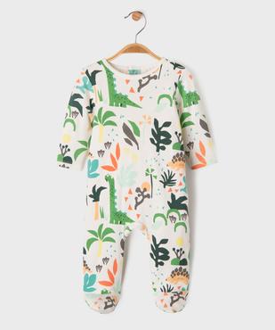 Pyjama dors-bien à pont dos en coton à motif bébé vue1 - GEMO 4G BEBE - GEMO