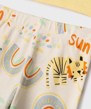 Pyjama 2 pièces en coton à motif animaux sauvages bébé vue3 - GEMO 4G BEBE - GEMO