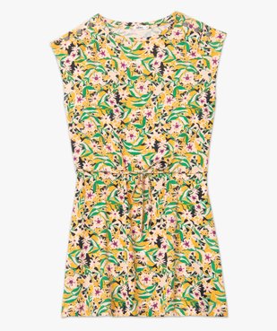 Robe femme imprimée en maille fluide coupe courte vue4 - GEMO(FEMME PAP) - GEMO