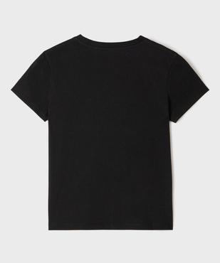 Tee-shirt manches courtes à col rond fille vue3 - GEMO 4G FILLE - GEMO