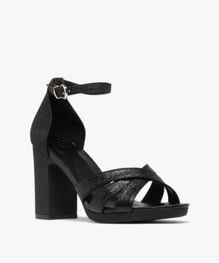Sandales à talon haut brillantes femme vue2 - FOLLOW ME - GEMO