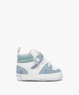 Baskets bébé garçon style denim à scratch - LuluCastagnette vue1 - LULUCASTAGNETTE - GEMO