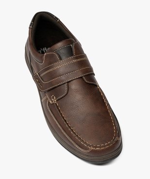 Chaussures bateau homme confort fermeture scratch vue11 - G'FLEX - GEMO