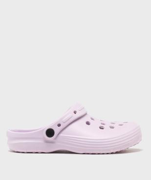 Sabots souples perforés unis femme vue1 - GEMO (PLAGE) - GEMO