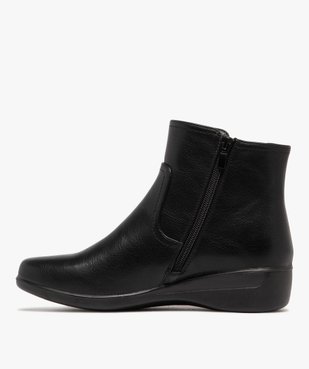 Boots femme confort style Chelsea à zip et à semelle épaisse vue9 - G'FLEX - GEMO
