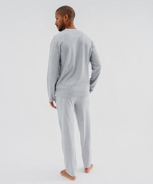 Pyjama long uni homme vue1 - GEMO(HOMWR HOM) - GEMO