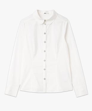 Chemise manches longues coupe ajustée col Claudine femme vue4 - GEMO(FEMME PAP) - GEMO