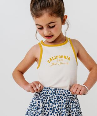 Débardeur en maille côtelée fille vue1 - GEMO (ENFANT) - GEMO