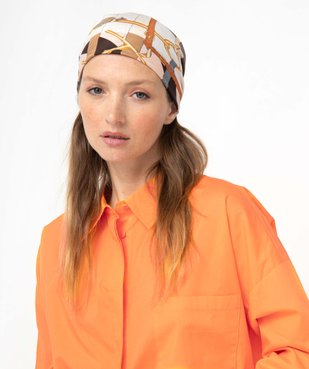 Chemise femme coupe oversize avec poche poitrine vue2 - GEMO(FEMME PAP) - GEMO