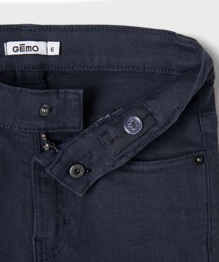 Pantalon slim 5 poches en coton extensible au coloris unique garçon vue6 - GEMO (ENFANT) - GEMO