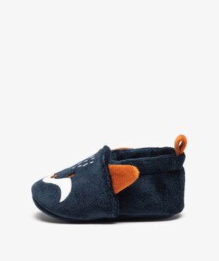 Chaussons bébé garçon en velours renard vue3 - GEMO 4G BEBE - GEMO