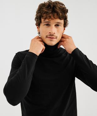 Tee-shirt uni col roulé homme vue2 - GEMO 4G HOMME - GEMO