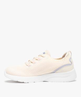 Baskets femme unies légères à lacets - Skechers vue3 - SKECHERS - GEMO