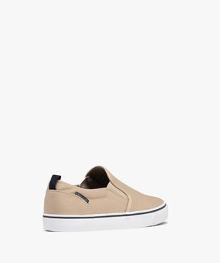 Baskets en toile à enfiler style slippers homme - Urban Steps vue4 - URBAN STEPS - GEMO