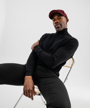 Pull col roulé en maille fine homme vue4 - GEMO 4G HOMME - GEMO