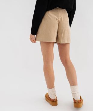 Jupe short en velours côtelé femme vue3 - GEMO(FEMME PAP) - GEMO