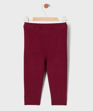Legging en maille côtelée extensible à boutons décoratifs bébé fille vue3 - GEMO(BEBE DEBT) - GEMO