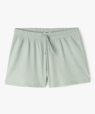 Short de pyjama ample en maille côtelée fille vue1 - GEMO 4G FILLE - GEMO
