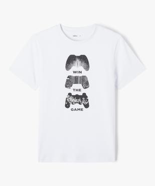 Tee-shirt imprimé à manches courtes garçon vue1 - GEMO (JUNIOR) - GEMO