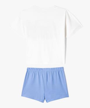 Pyjashort bicolore avec motif Stitch fille - Disney vue4 - LILO & STITCH - GEMO