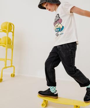 Jean large avec taille ajustable garçon vue1 - GEMO (ENFANT) - GEMO