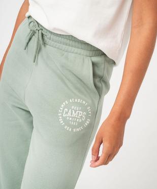 Jogging large en molleton doux imprimé femme - Camps United vue2 - CAMPS - GEMO