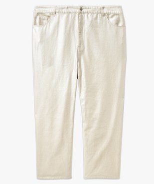 Jean enduit métallisé femme grande taille vue5 - GEMO (G TAILLE) - GEMO