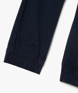Pantalon en toile coupe jogger slim garçon vue7 - GEMO 4G GARCON - GEMO