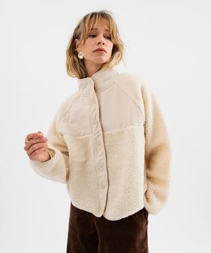 Sweat polaire boutonné femme vue1 - GEMO(FEMME PAP) - GEMO