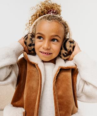 Veste sans manches fourrée en velours ras fille vue6 - GEMO (ENFANT) - GEMO