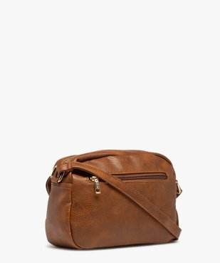 Sac besace compact avec rabat irisé et pompons femme vue4 - GEMO (ACCESS) - GEMO