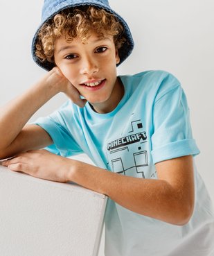 Tee-shirt manches courtes imprimé dos garçon - Minecraft vue1 - MINECRAFT - GEMO