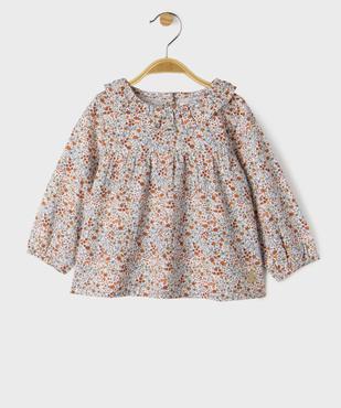 Blouse manches longues à motifs fleuris bébé fille - LuluCastagnette vue1 - LULUCASTAGNETTE - GEMO