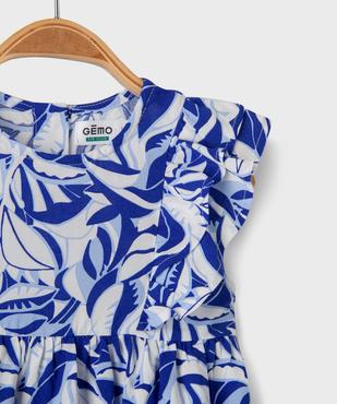 Robe à manches courtes avec volants bébé fille vue2 - GEMO 4G BEBE - GEMO