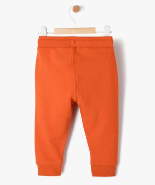 Pantalon de jogging avec ceinture bord-côte bébé garçon vue3 - GEMO 4G BEBE - GEMO
