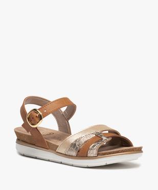 Sandales femme confort à brides fantaisie vue2 - GEMO (CASUAL) - GEMO