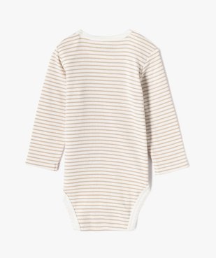 Bodies manches longues bébé  (lot de 3) vue4 - GEMO 4G BEBE - GEMO
