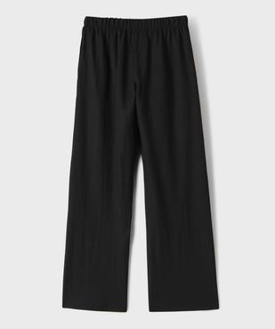 Pantalon fluide en maille gaufrée fille vue3 - GEMO (JUNIOR) - GEMO