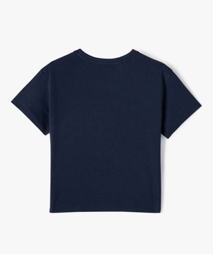 Tee-shirt court à manches courtes thème Noël fille vue3 - GEMO (JUNIOR) - GEMO