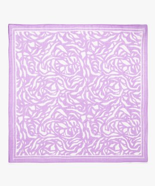 Foulard carré en coton femme 60x60 cm vue3 - GEMO (ACCESS) - GEMO